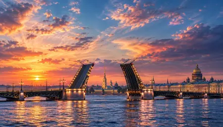 Метеор до Петергофа + Прогулка под разведёнными мостами